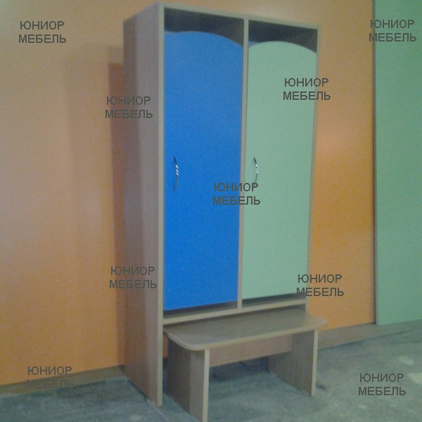 Шкаф двухстворчатый для детского сада